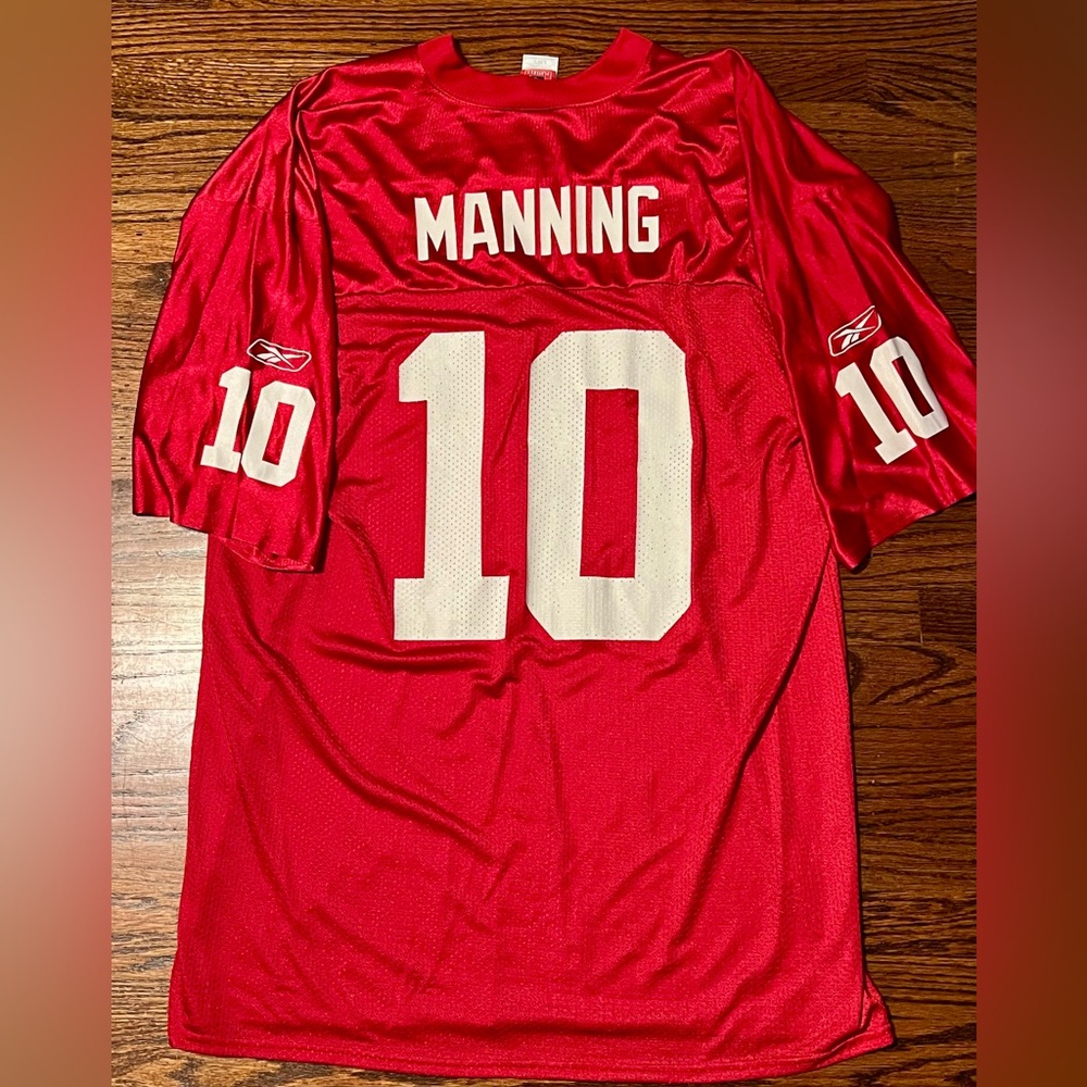 NFL New York Giants Players Inc Eli Manning #10 Red Football Jersey GMEN size XL
